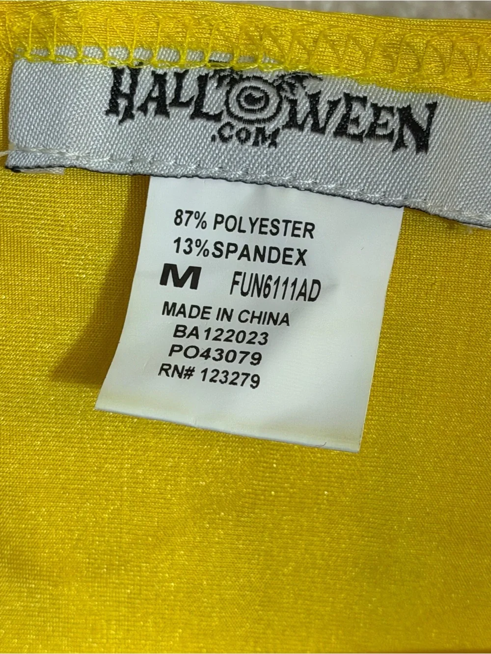 Tweedle Dee - Dum Yellow Red Character Costume Top and hat